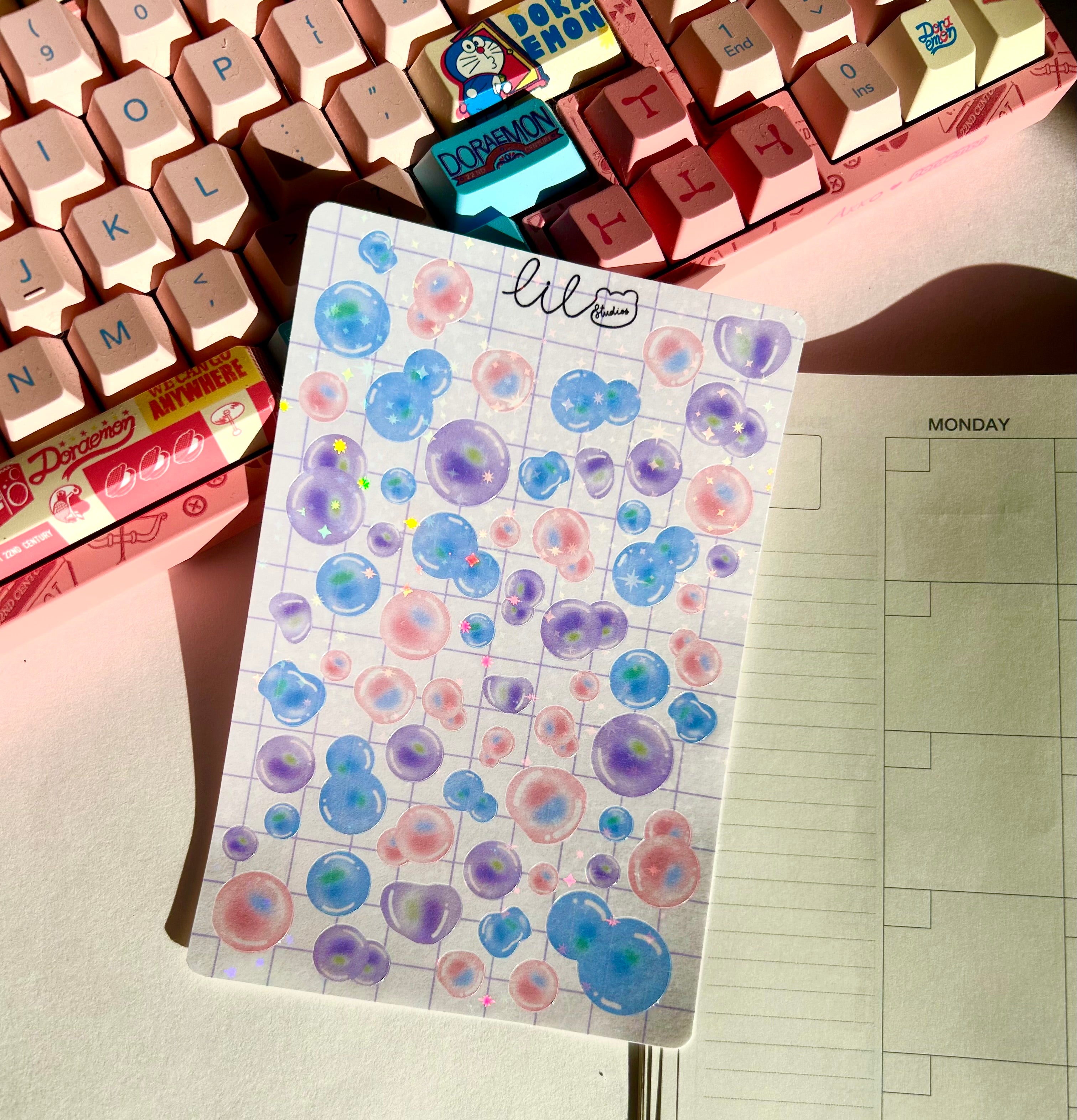 Bubbles sticker sheet
