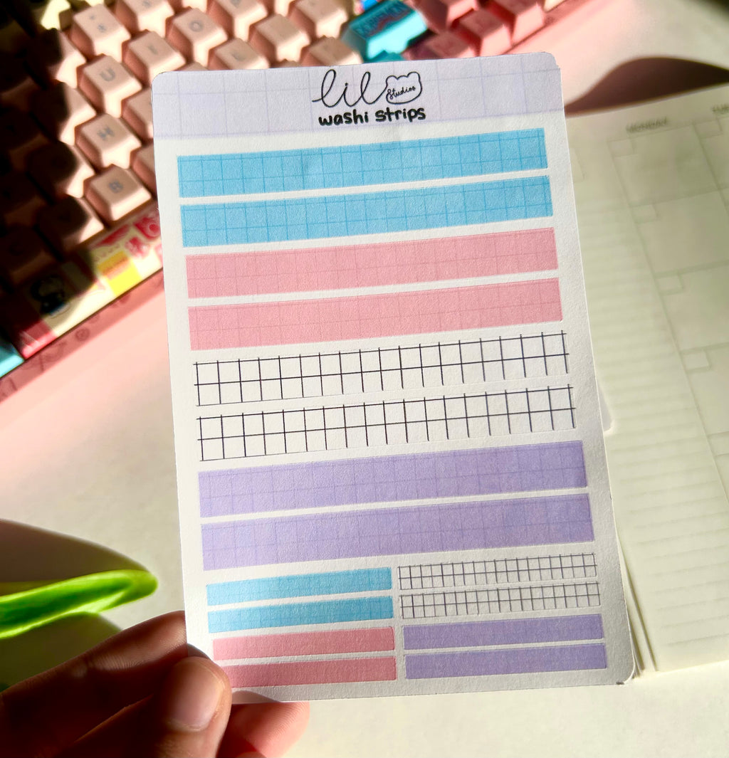 Washi Strips sticker sheet