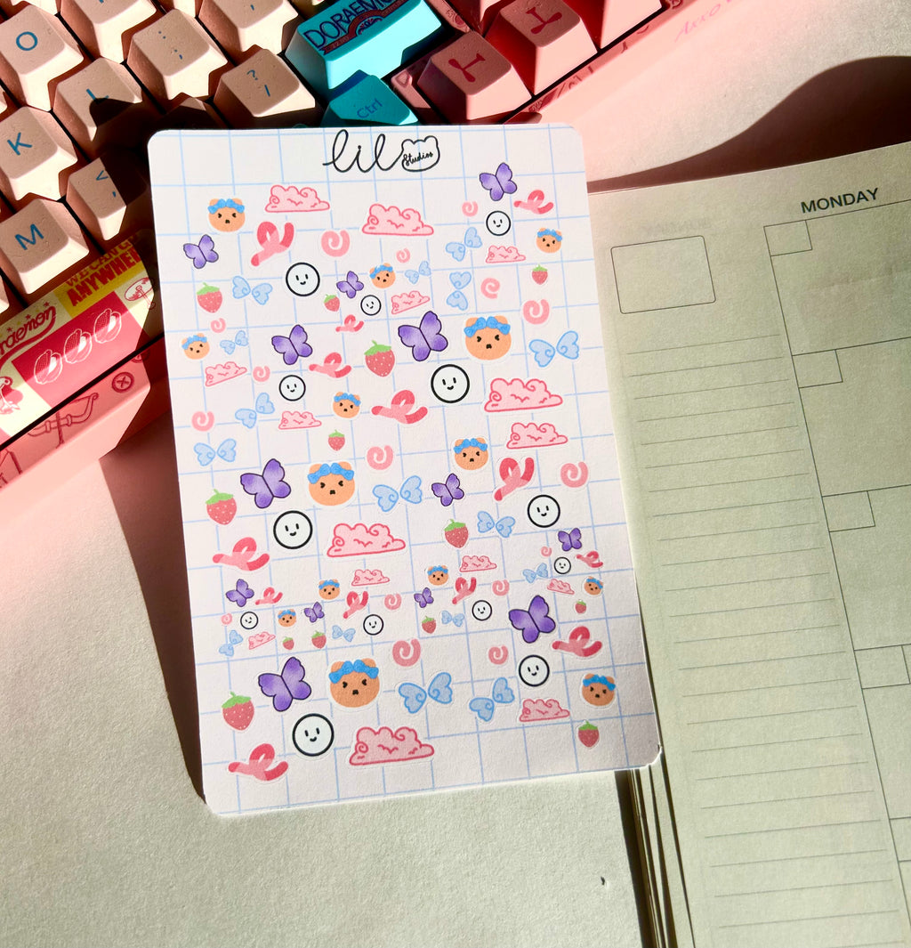 Doodles sticker sheet