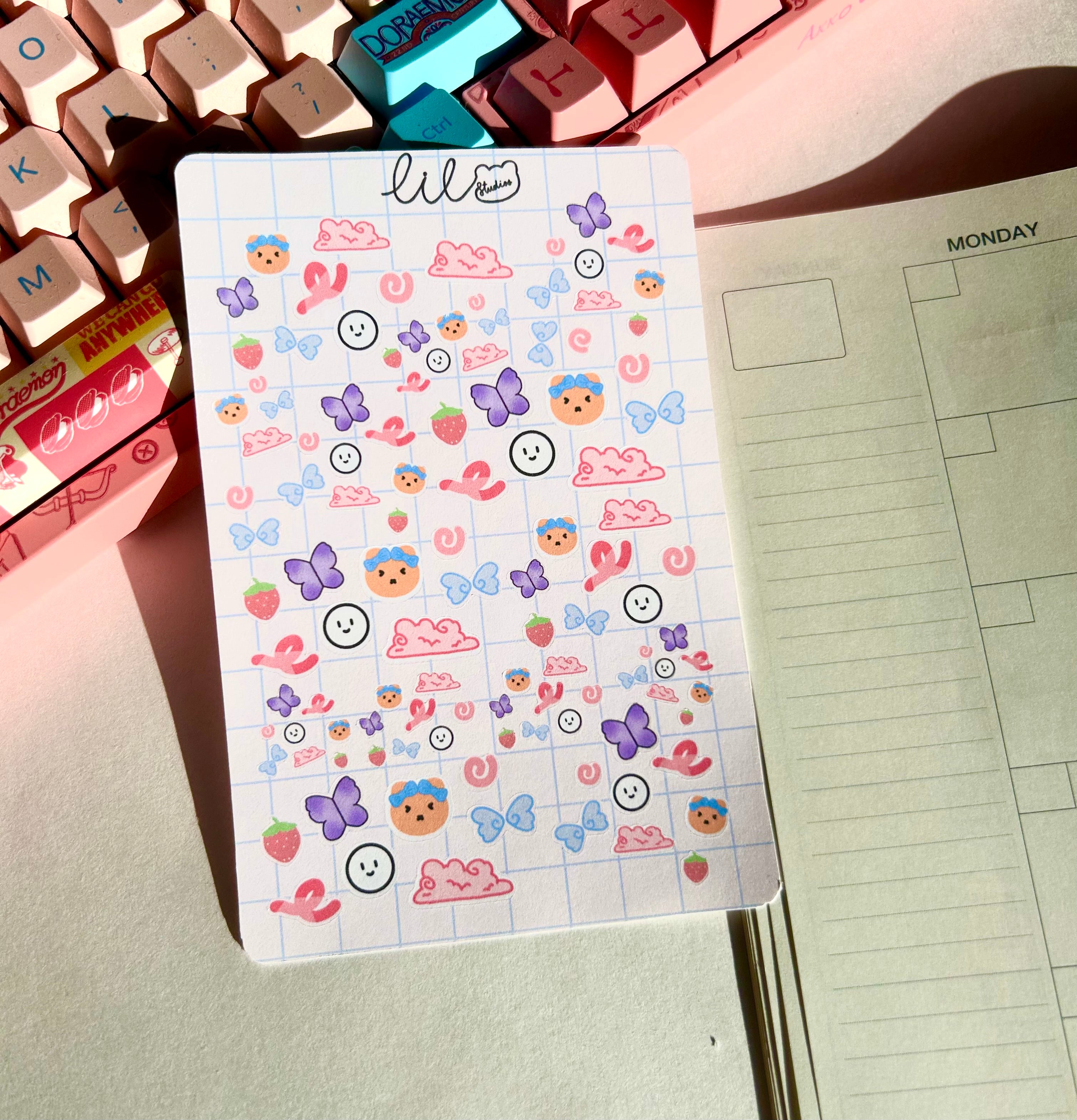 Doodles sticker sheet