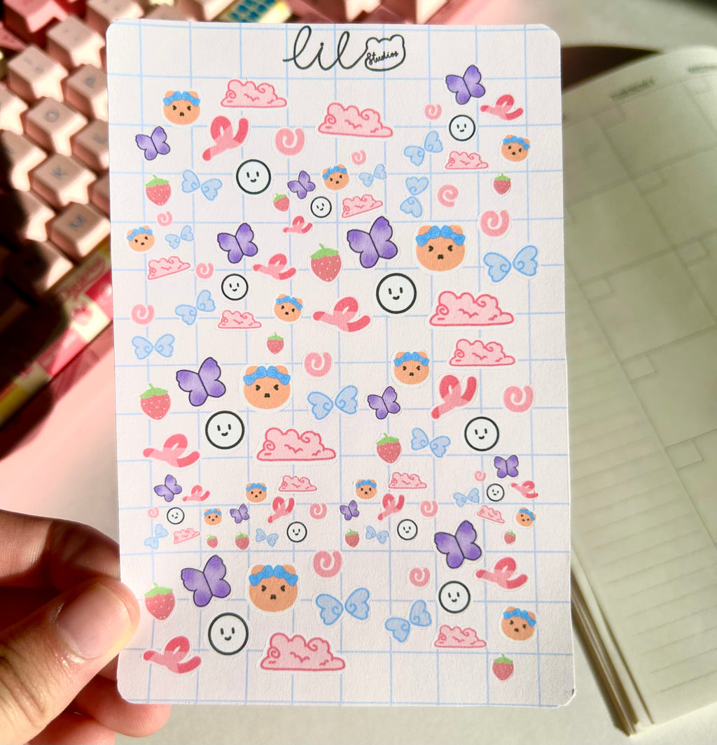 Doodles sticker sheet