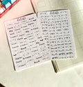 Kaomoji sticker sheet