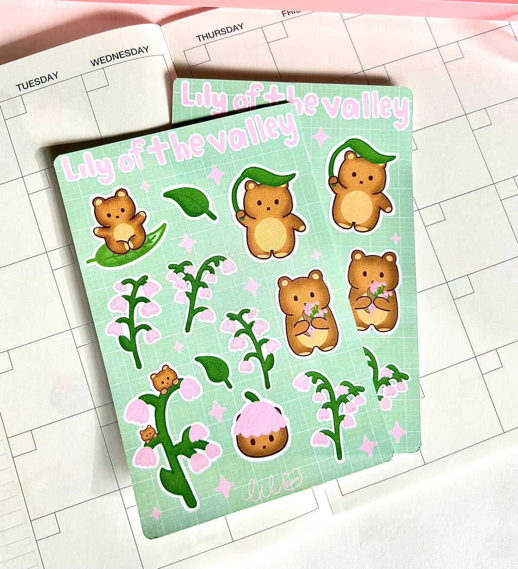 Lily of the Valley Sticker Sheet