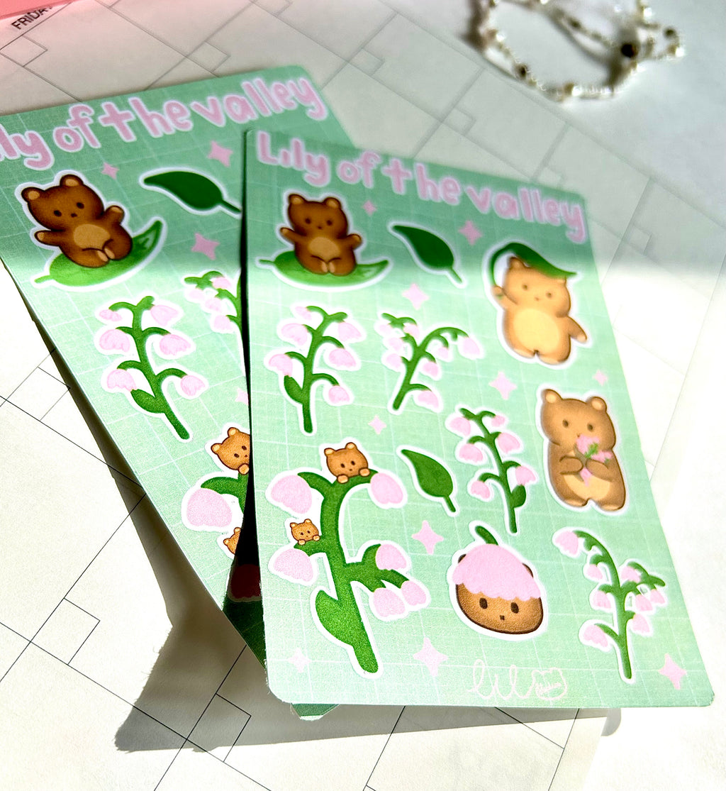Lily of the Valley Sticker Sheet