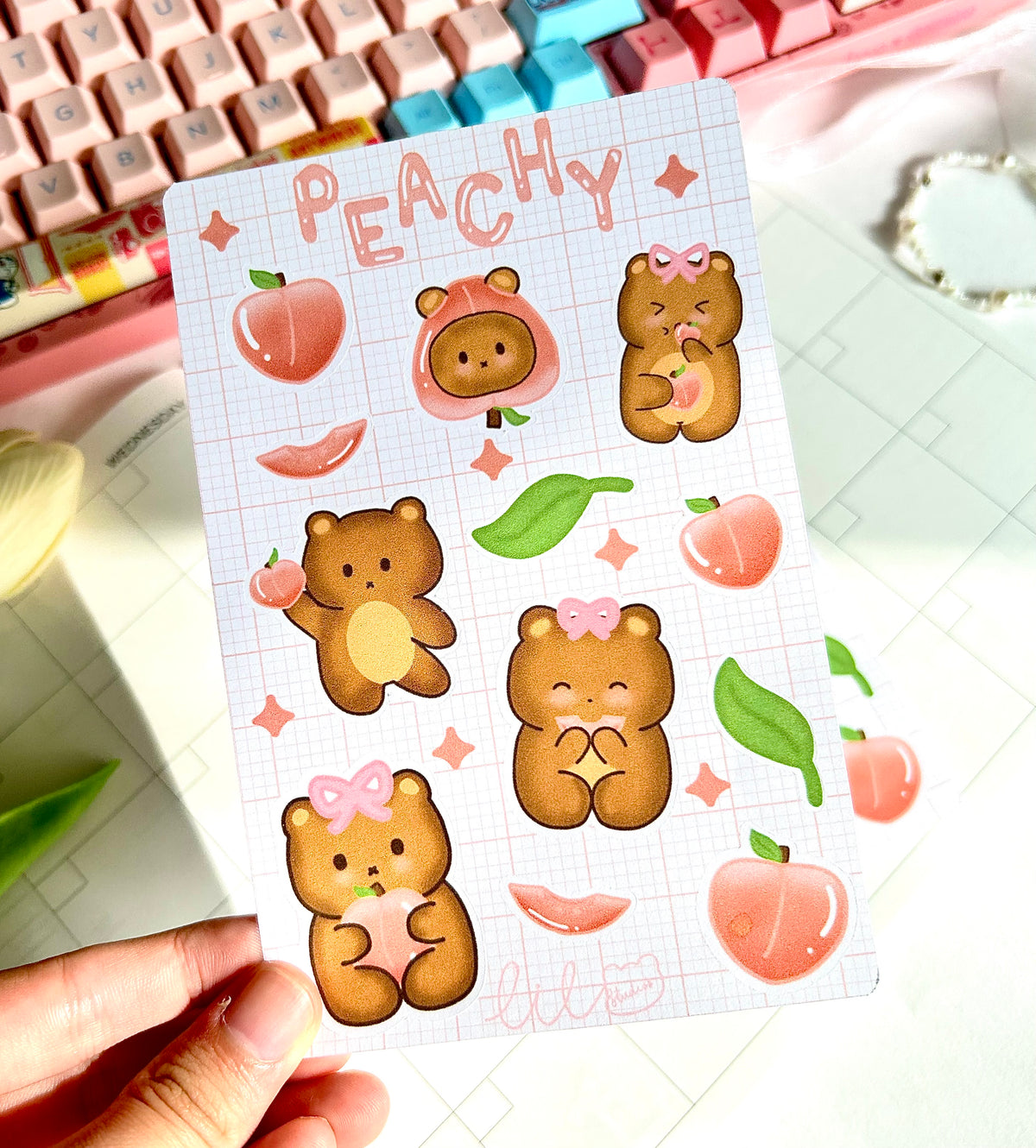 Peachy Sticker Sheet