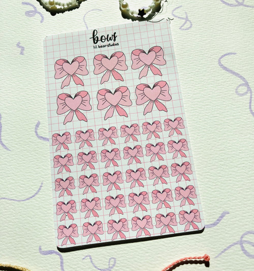 Bows sticker sheet