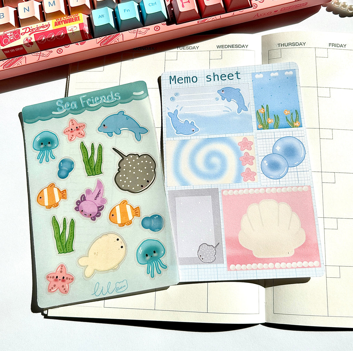 Sea Friends Sticker Sheet